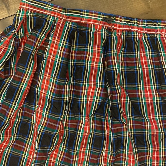 Charter Club petites tartan plaid maxi skirt size 14 made in USA - Picture 3 of 6